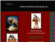 Tablet Screenshot of northwoodtaxidermy.com